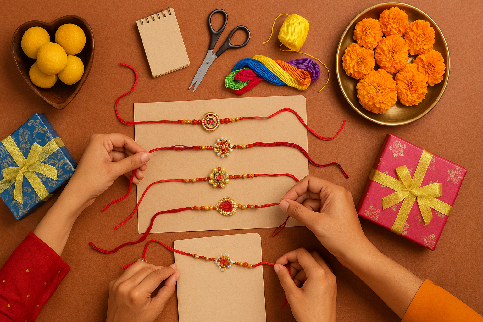 Handmade Rakhi Ideas 2025 | DIY Raksha Bandhan Designs - Vokka Perfumes