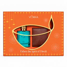 VOKKA Luxury Diwali Gift Set | Thai Aqua Perfume 100ml & Wallet