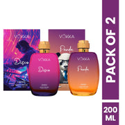 Vokka Disco & Panda 200 ml Unisex Perfume | Pack of 2 x 100ml Each
