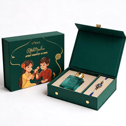 Vokka Rakhi Gift Set for Brother | Thai Aqua Perfume 50ml & Premium Rakhi