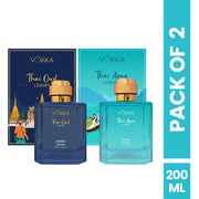 VOKKA Thai Oud & Thai Aqua 100 ml (Pack of 2) Luxury Long Lasting Perfume