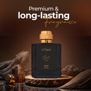 VOKKA Oud & Aqua 200 ml Pack of 2 x 100ml Unisex Luxury Long Lasting Perfume