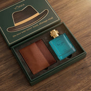 VOKKA Father's Day Gift Set for Dad | Thai Aqua Perfume 100ml & Premium Wallet | Luxury Gift Box for Father | Thoughtful Father's Day Gift from Son Daughter Wife Family