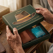 VOKKA Father's Day Gift Set for Dad | Thai Aqua Perfume 100ml & Premium Wallet | Luxury Gift Box for Father | Thoughtful Father's Day Gift from Son Daughter Wife Family