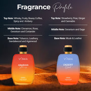 Vokka Desert Oud & Arabian Stories 200 ml | Pack of 2 x 100ml Each