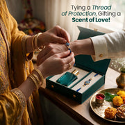 Vokka Rakhi Gift Set for Brother | Thai Aqua Perfume 50ml & Premium Rakhi