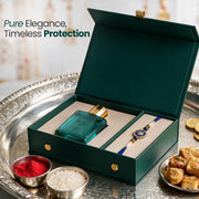Vokka Rakhi Gift Set for Brother | Thai Aqua Perfume 50ml & Premium Rakhi