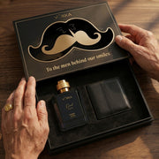 VOKKA Father's Day Gift Set for Dad | Oud Luxury Perfume 100ml & Premium Wallet | Luxury Gift Box for Father | Father's Day Gift from Son Daughter Wife Family
