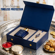 Vokka Rakhi Gift Set For Brother | Aqua Perfume 50ml & Premium Rakhi