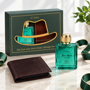 VOKKA Luxury Gift Set for Men | Thai Aqua Perfume 100ml & Premium Wallet