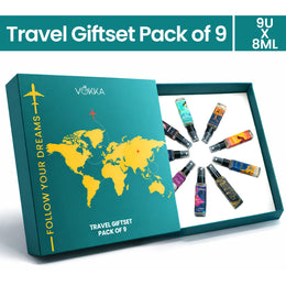 Vokka Luxury Perfume 9 x 8ml Gift Set for Men & Women | Premium Travel Fragrance Gift Pack