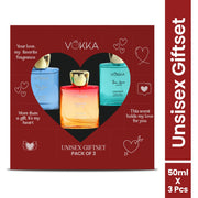 Vokka Gift of Love 150ml - 3 x 50ml Luxury Unisex Perfume Gift Set