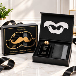 VOKKA Luxury Gift Set for Men | Oud Luxury Perfume 100ml & Premium Wallet