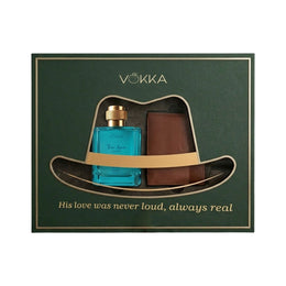 VOKKA Father's Day Gift Set for Dad | Thai Aqua Perfume 100ml & Premium Wallet | Luxury Gift Box for Father | Thoughtful Father's Day Gift from Son Daughter Wife Family